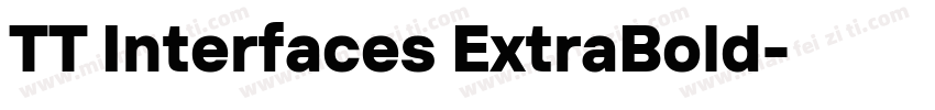 TT Interfaces ExtraBold字体转换